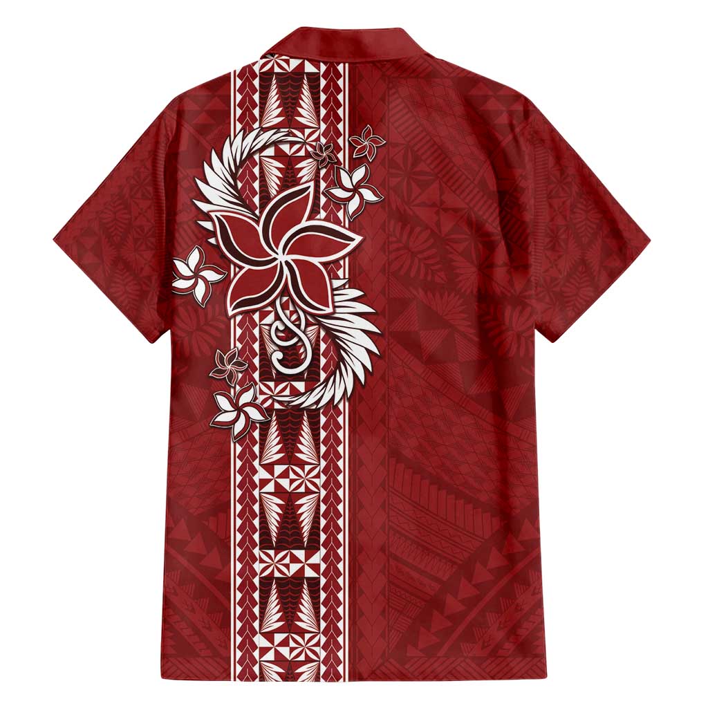 Tonga Language Week Hawaiian Shirt Malo e Lelei Kupesi Ngatu Pattern