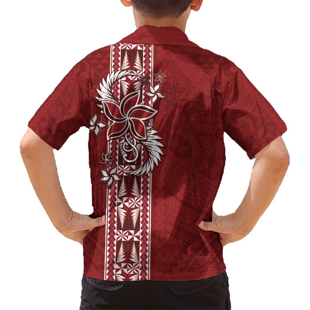 Tonga Language Week Hawaiian Shirt Malo e Lelei Kupesi Ngatu Pattern