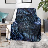 Aotearoa New Zealand Octopus Blanket Silver Fern Maori Pattern