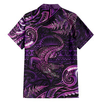 Aotearoa New Zealand Crocodile Family Matching Summer Maxi Dress and Hawaiian Shirt Silver Fern Maori Pattern LT05 - Polynesian Pride