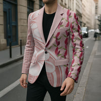 Samoa Teuila Blazer Pink Samoan Siapo Motifs