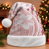 Samoa Teuila Christmas Santa Hat Pink Samoan Siapo Motifs LT05 Without Fur Pink - Polynesian Pride