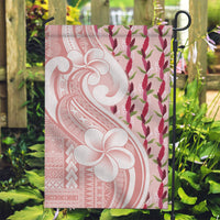 Samoa Teuila Garden Flag Pink Samoan Siapo Motifs