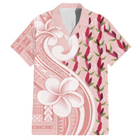 Samoa Teuila Hawaiian Shirt Pink Samoan Siapo Motifs