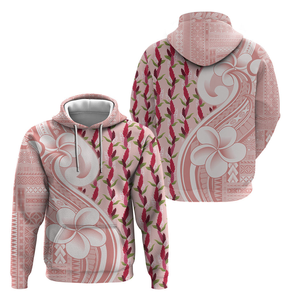 Samoa Teuila Hoodie Pink Samoan Siapo Motifs