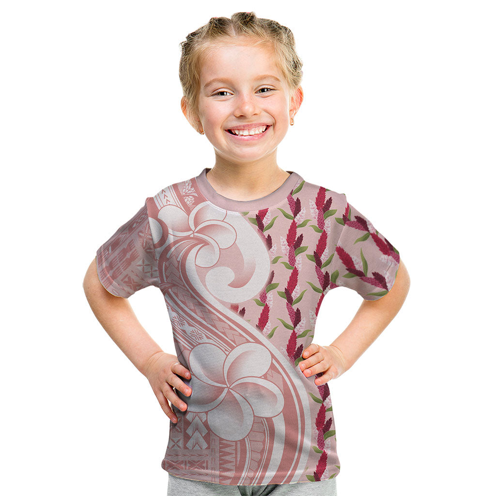 Samoa Teuila Kid T Shirt Pink Samoan Siapo Motifs
