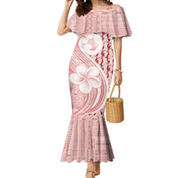 Samoa Teuila Mermaid Dress Pink Samoan Siapo Motifs