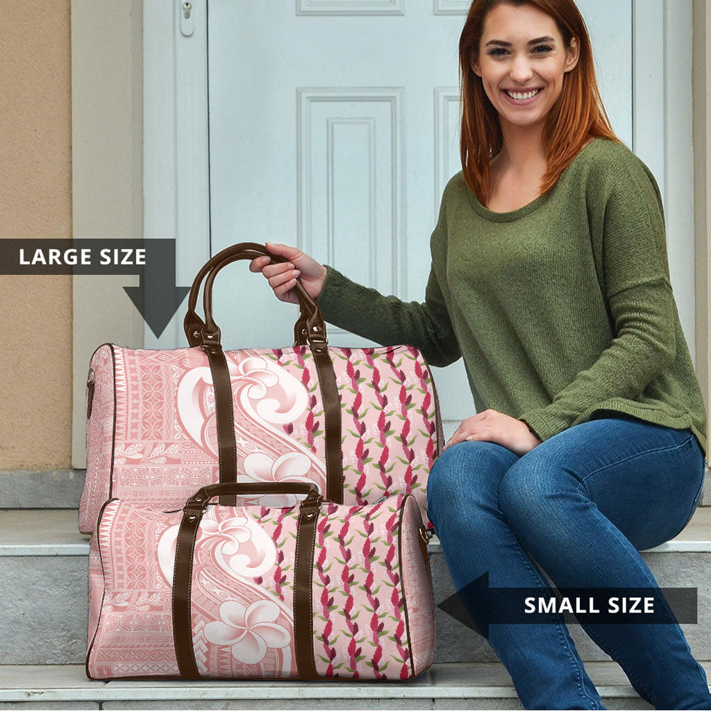 Samoa Teuila Travel Bag Pink Samoan Siapo Motifs
