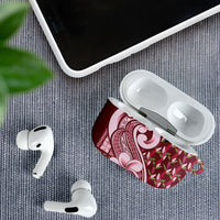 Samoa Teuila AirPods Case Maroon Samoan Siapo Motifs