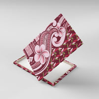 Samoa Teuila Canvas Wall Art Maroon Samoan Siapo Motifs
