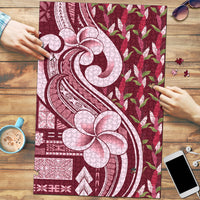 Samoa Teuila Puzzle Maroon Samoan Siapo Motifs