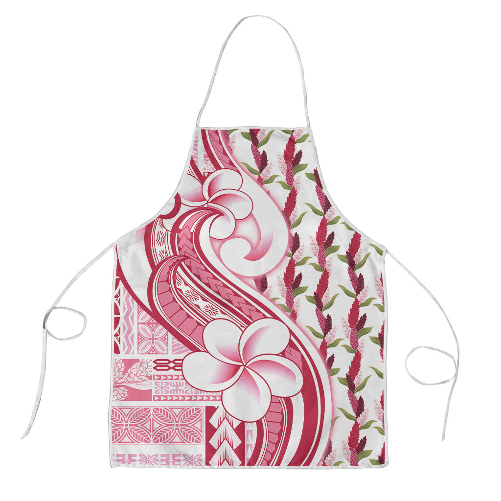 Samoa Teuila Apron White Samoan Siapo Motifs LT05 White - Polynesian Pride