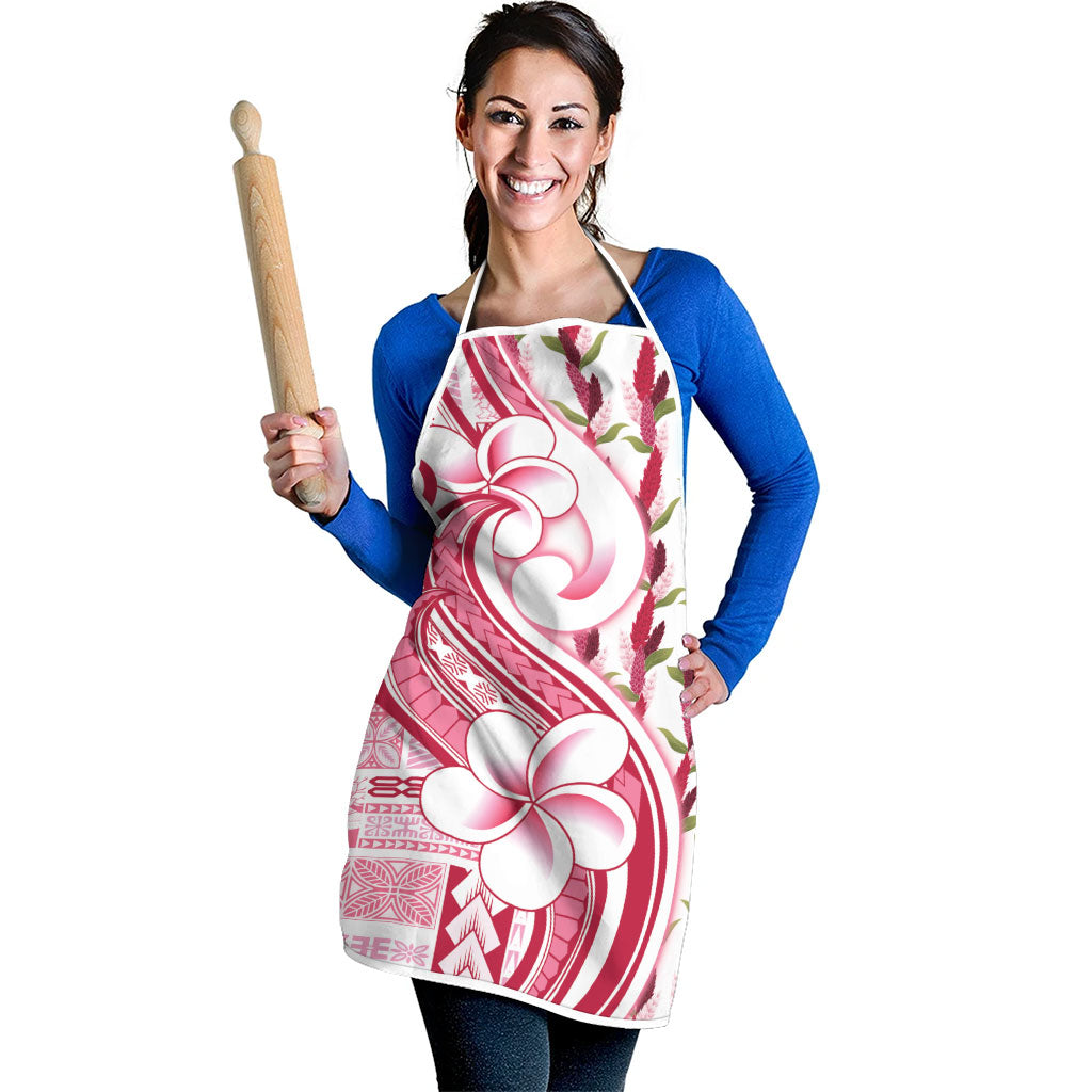 Samoa Teuila Apron White Samoan Siapo Motifs