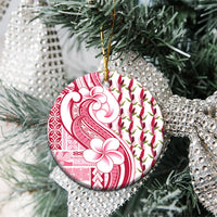 Samoa Teuila Ceramic Ornament White Samoan Siapo Motifs LT05 - Polynesian Pride