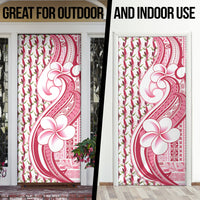 Samoa Teuila Door Cover White Samoan Siapo Motifs
