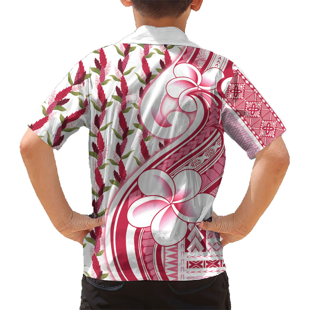 Samoa Teuila Hawaiian Shirt White Samoan Siapo Motifs