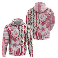 Samoa Teuila Hoodie White Samoan Siapo Motifs