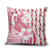Samoa Teuila Pillow Cover White Samoan Siapo Motifs