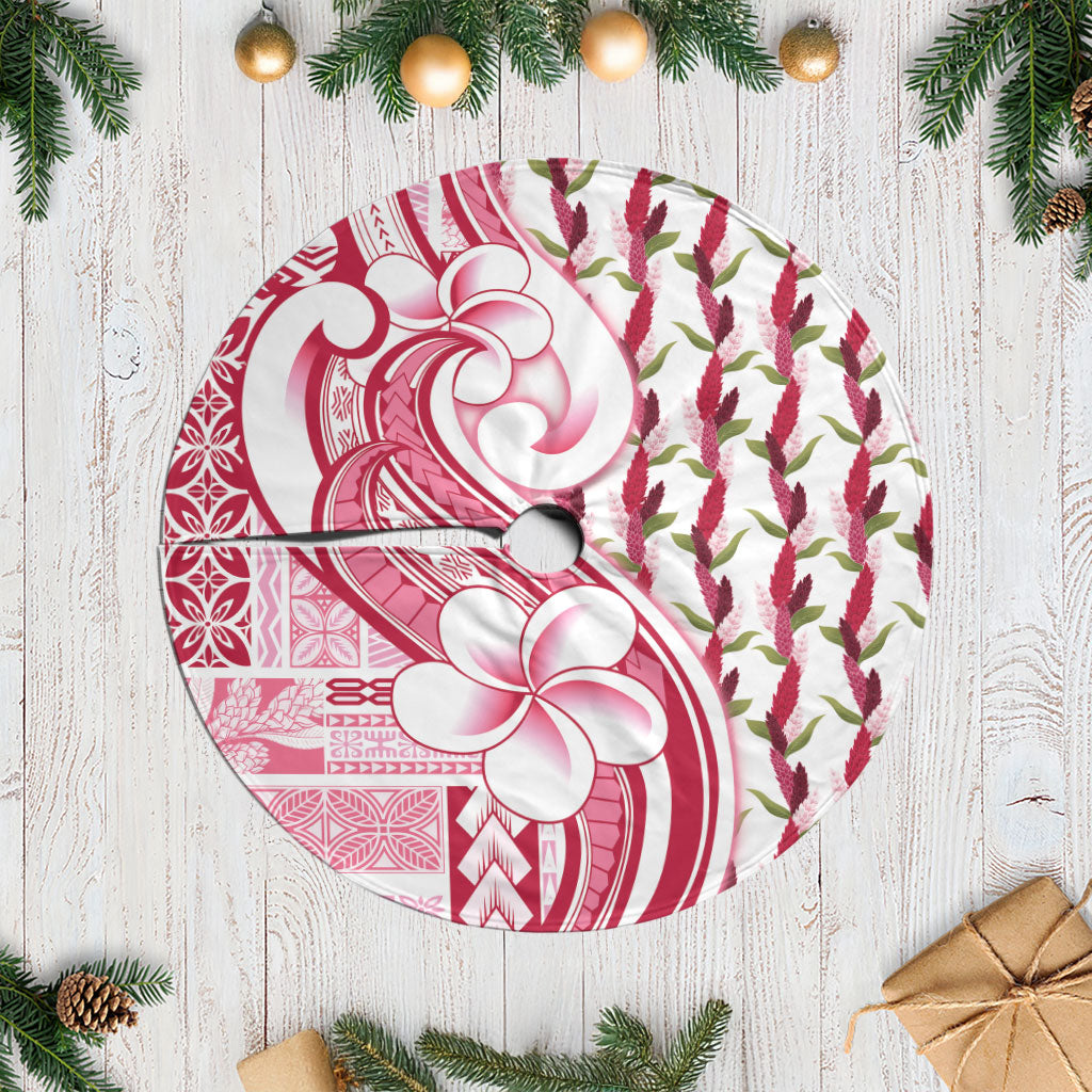 Samoa Teuila Tree Skirt White Samoan Siapo Motifs LT05 Casual White - Polynesian Pride