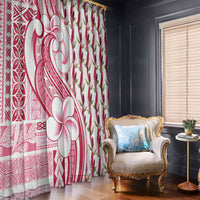 Samoa Teuila Window Curtain White Samoan Siapo Motifs