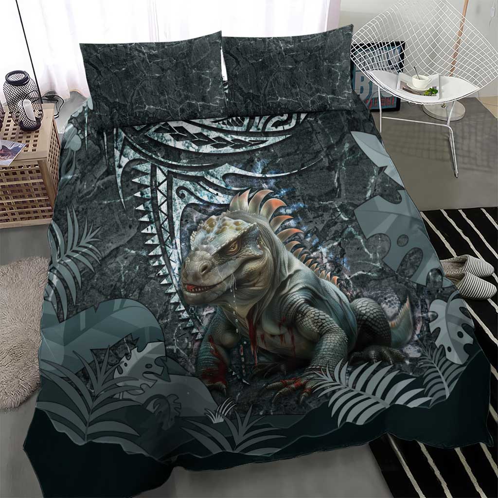 Hawaii Mo'o Lizard God Bedding Set Polynesian Style