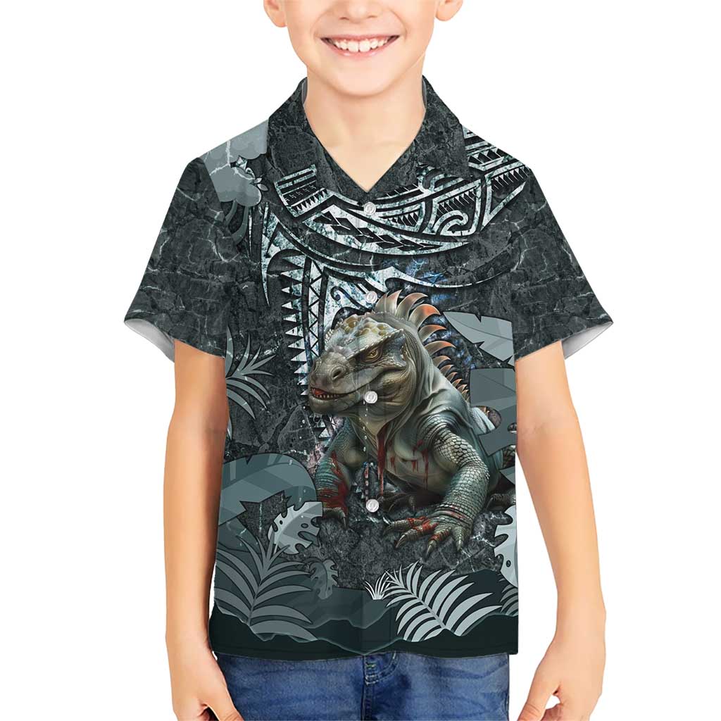 Hawaii Mo'o Lizard God Hawaiian Shirt Polynesian Style