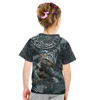 Hawaii Mo'o Lizard God Kid T Shirt Polynesian Style