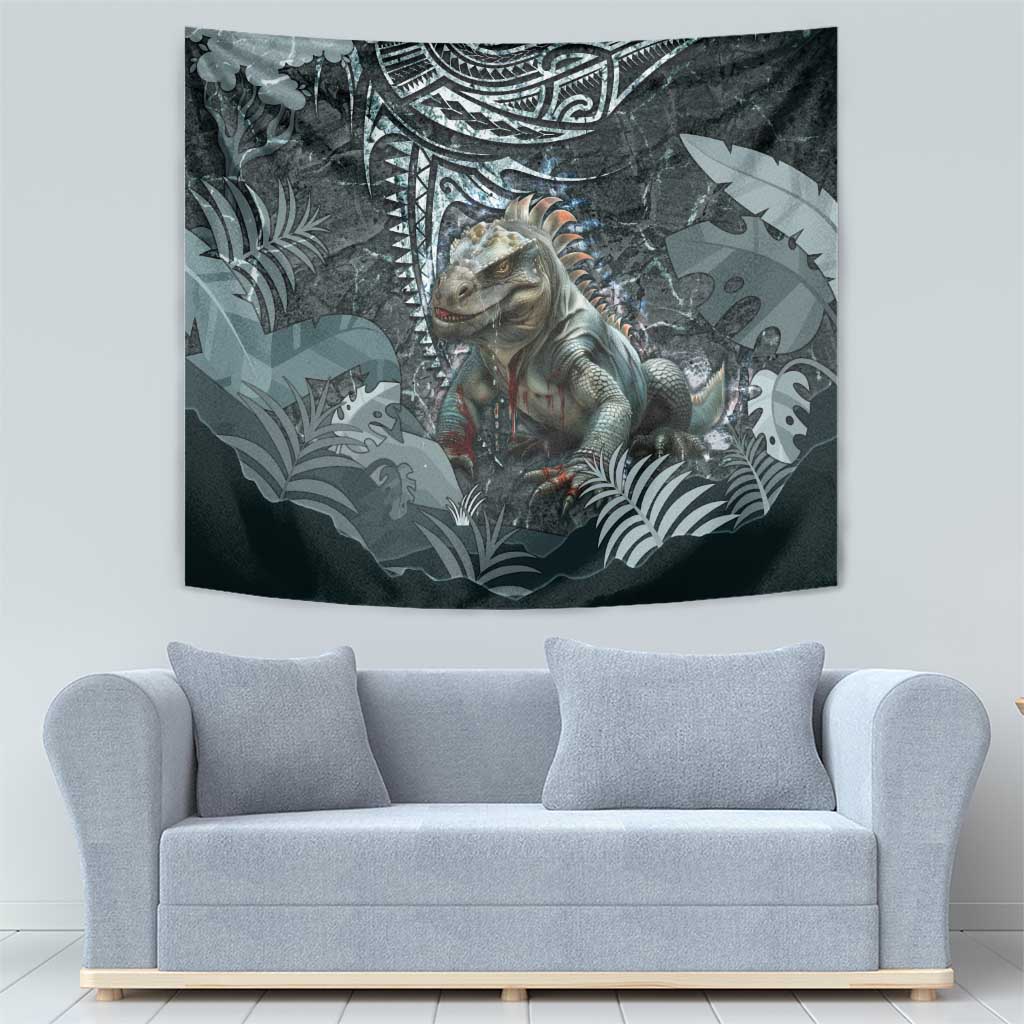 Hawaii Mo'o Lizard God Tapestry Polynesian Style