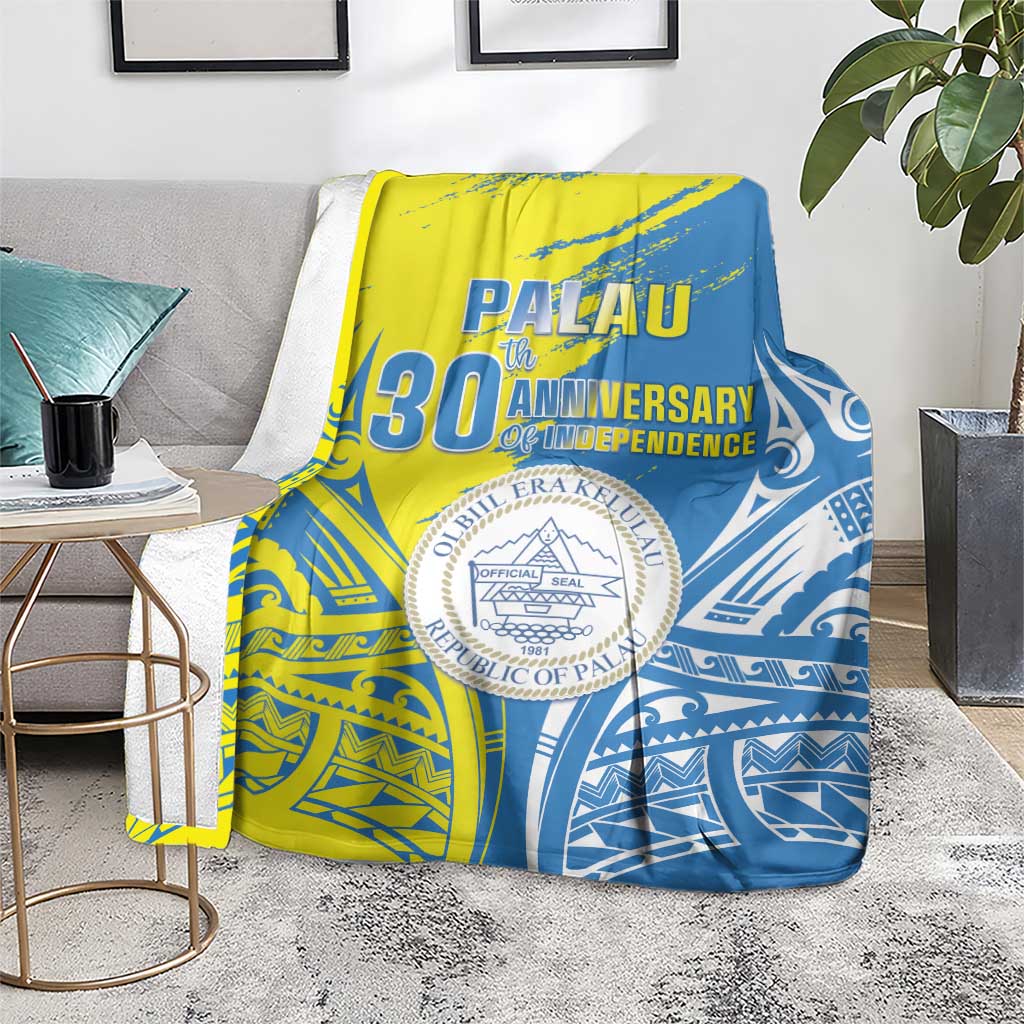 Palau Independence Day Blanket Happy 30th Anniversary