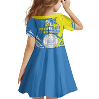 Palau Independence Day Family Matching Long Sleeve Bodycon Dress and Hawaiian Shirt Happy 30th Anniversary LT05 - Polynesian Pride