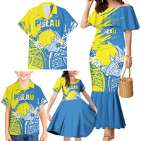 Palau Independence Day Family Matching Mermaid Dress and Hawaiian Shirt Happy 30th Anniversary LT05 - Polynesian Pride