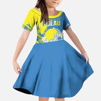 Palau Independence Day Family Matching Tank Maxi Dress and Hawaiian Shirt Happy 30th Anniversary