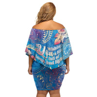 Happy Diwali Festival Family Matching Off Shoulder Short Dress and Hawaiian Shirt Diya Lamp Rangoli With Polynesian Pattern LT05 - Polynesian Pride