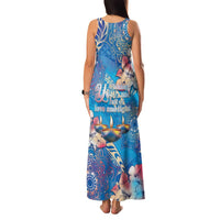 Happy Diwali Festival Family Matching Tank Maxi Dress and Hawaiian Shirt Diya Lamp Rangoli With Polynesian Pattern LT05 - Polynesian Pride