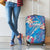 Happy Diwali Festival Luggage Cover Diya Lamp Rangoli With Polynesian Pattern