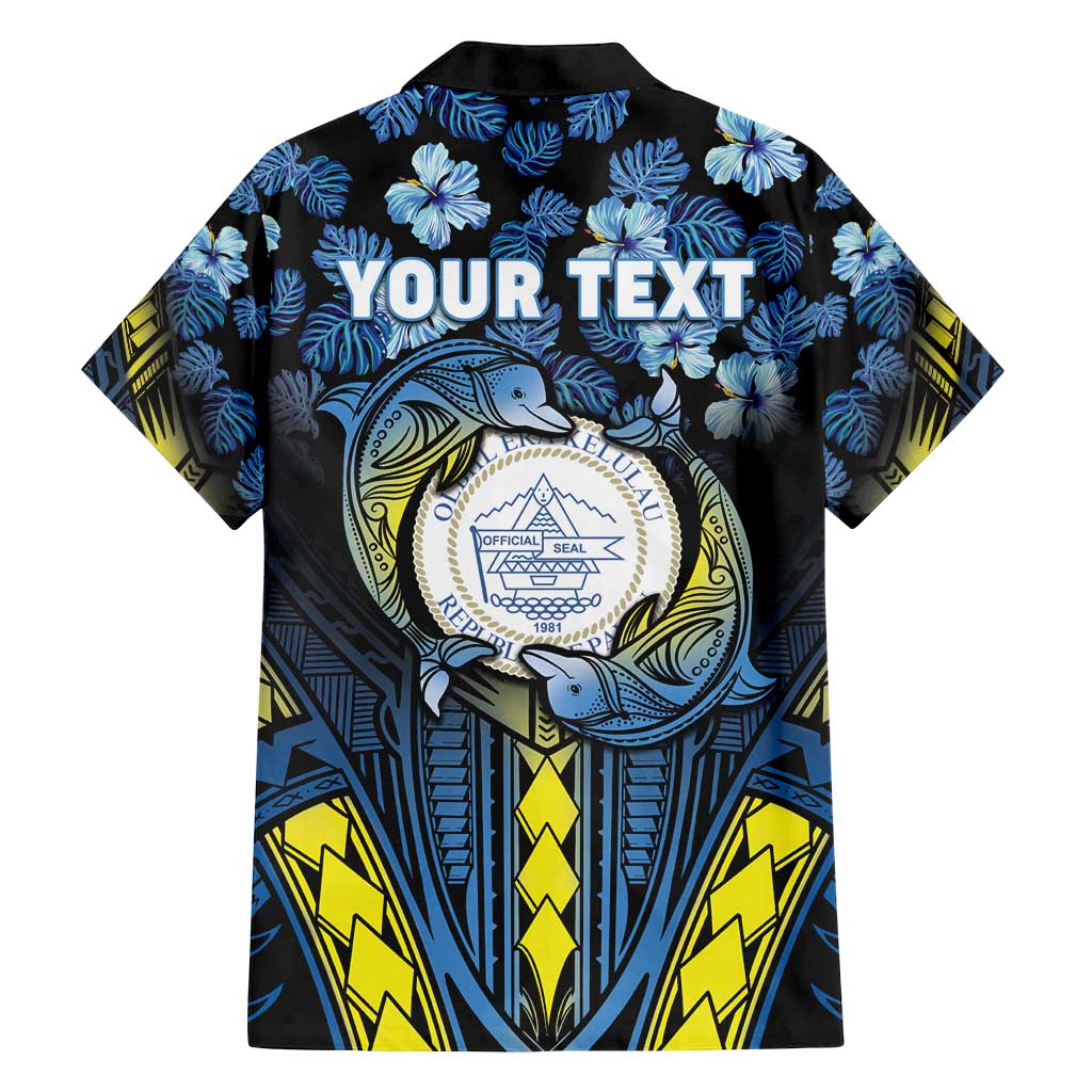 Personalised Palau Family Matching Long Sleeve Bodycon Dress and Hawaiian Shirt Polynesian Dolphin Tropical Hibiscus Style LT05 - Polynesian Pride