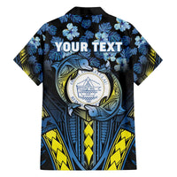 Personalised Palau Family Matching Off The Shoulder Long Sleeve Dress and Hawaiian Shirt Polynesian Dolphin Tropical Hibiscus Style LT05 - Polynesian Pride