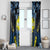 Palau Window Curtain Polynesian Dolphin Tropical Hibiscus Style
