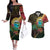 Vanuatu Espiritu Santo Island Couples Matching Off The Shoulder Long Sleeve Dress and Hawaiian Shirt Beach Landscape