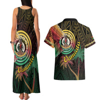 Vanuatu Espiritu Santo Island Couples Matching Tank Maxi Dress and Hawaiian Shirt Beach Landscape