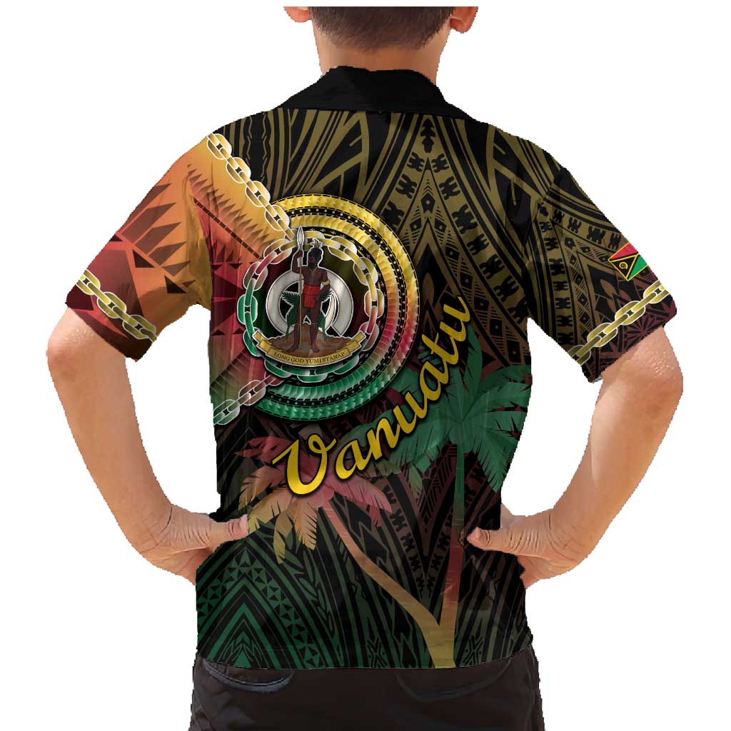 Vanuatu Espiritu Santo Island Family Matching Mermaid Dress and Hawaiian Shirt Beach Landscape LT05 - Polynesian Pride