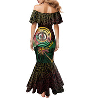 Vanuatu Espiritu Santo Island Family Matching Mermaid Dress and Hawaiian Shirt Beach Landscape LT05 - Polynesian Pride