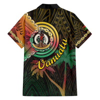 Vanuatu Espiritu Santo Island Family Matching Off The Shoulder Long Sleeve Dress and Hawaiian Shirt Beach Landscape LT05 - Polynesian Pride