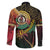 Vanuatu Espiritu Santo Island Family Matching Off The Shoulder Long Sleeve Dress and Hawaiian Shirt Beach Landscape