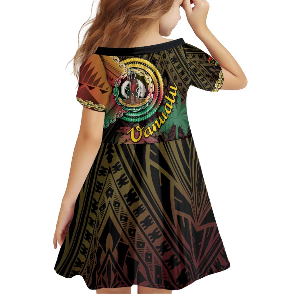 Vanuatu Espiritu Santo Island Family Matching Off Shoulder Short Dress and Hawaiian Shirt Beach Landscape LT05 - Polynesian Pride