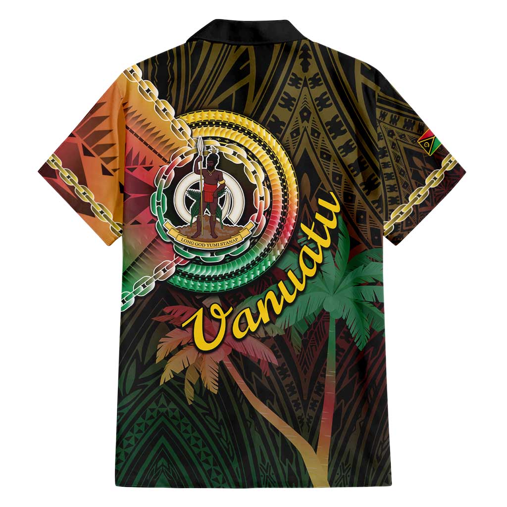 Vanuatu Espiritu Santo Island Family Matching Short Sleeve Bodycon Dress and Hawaiian Shirt Beach Landscape LT05 - Polynesian Pride