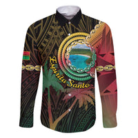 Vanuatu Espiritu Santo Island Family Matching Summer Maxi Dress and Hawaiian Shirt Beach Landscape