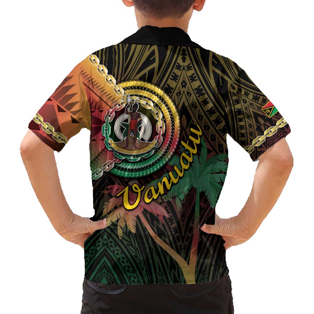 Vanuatu Espiritu Santo Island Family Matching Tank Maxi Dress and Hawaiian Shirt Beach Landscape LT05 - Polynesian Pride