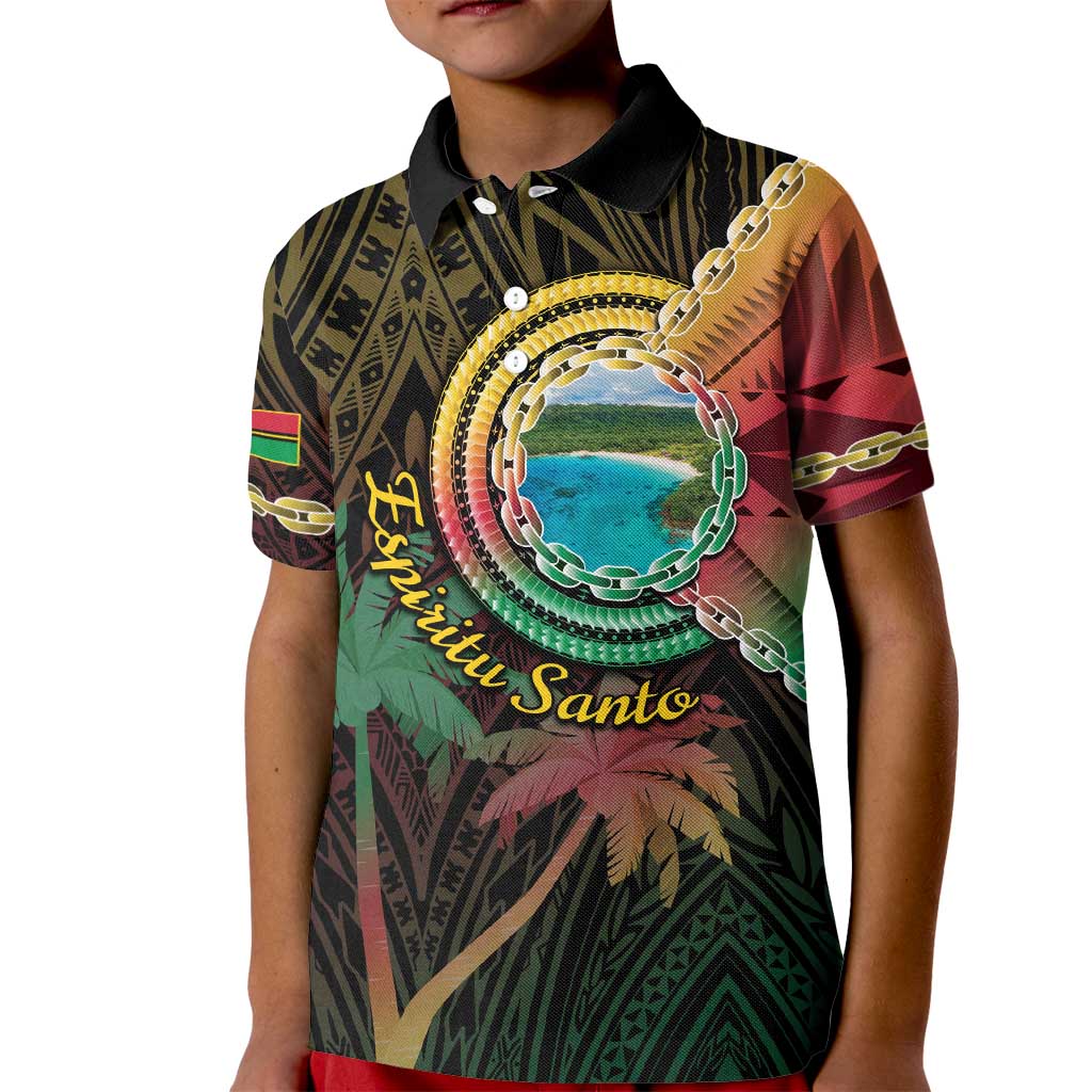 Vanuatu Espiritu Santo Island Kid Polo Shirt Beach Landscape