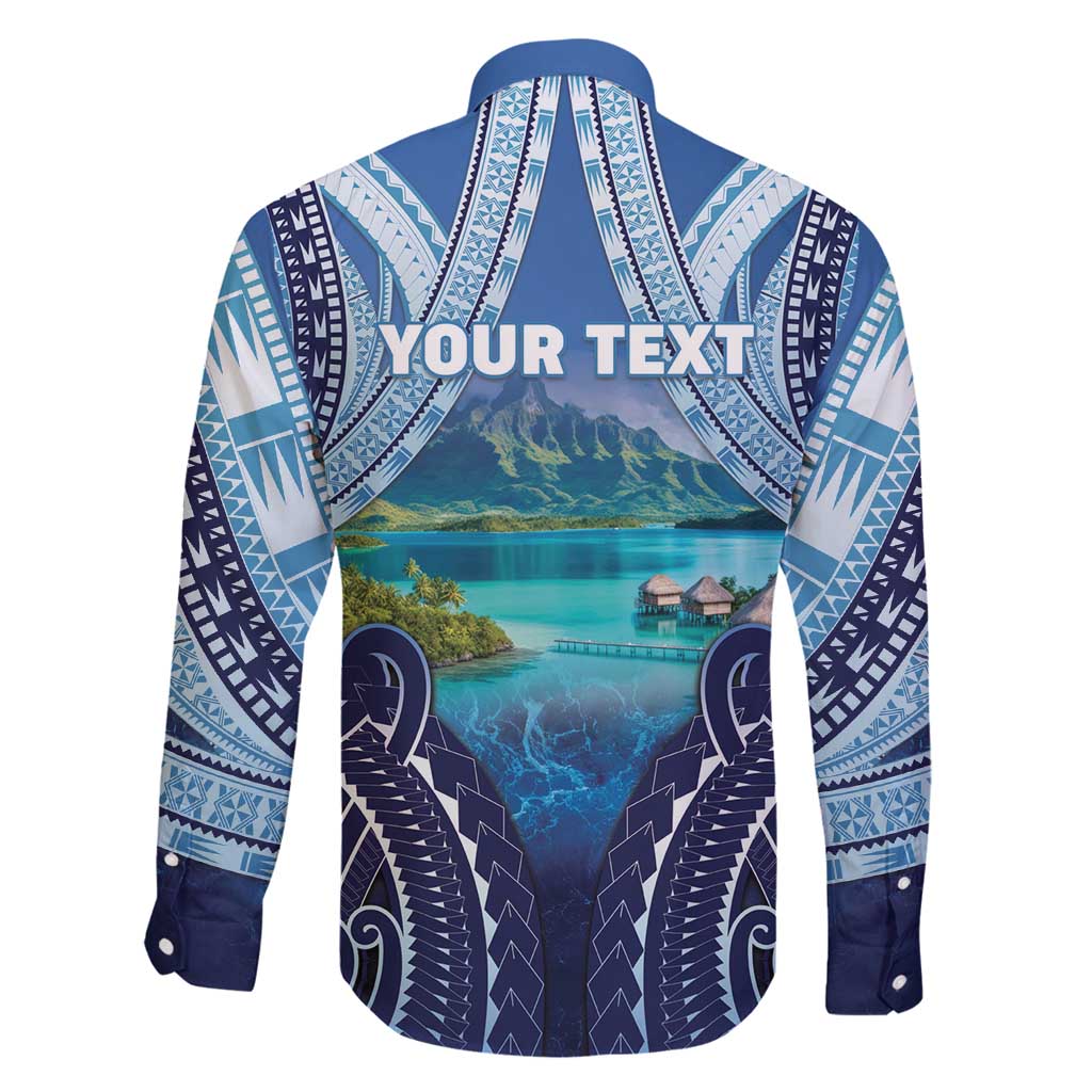 Personalised French Polynesia Bora Bora Family Matching Mermaid Dress and Hawaiian Shirt Beach Landscape Polynesian Style LT05 - Polynesian Pride